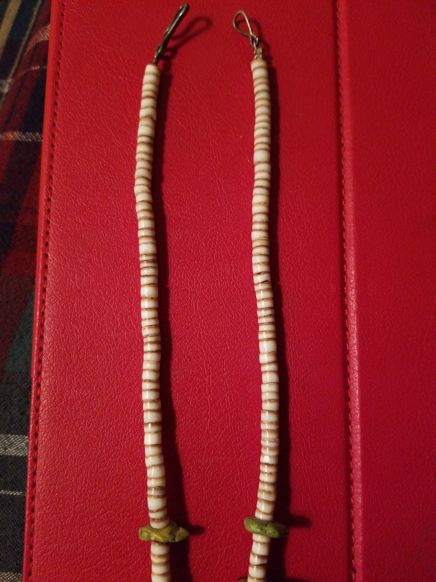 Royston turquoise and heishi necklace