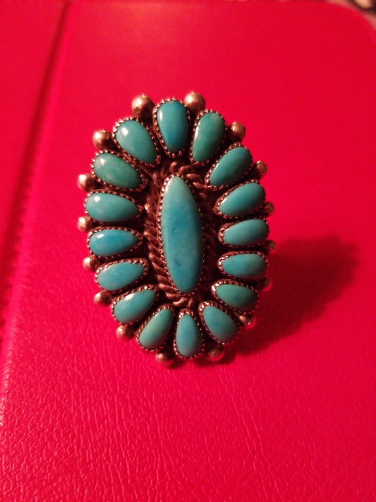 VINTAGE NAVAJO CLUSTER RING